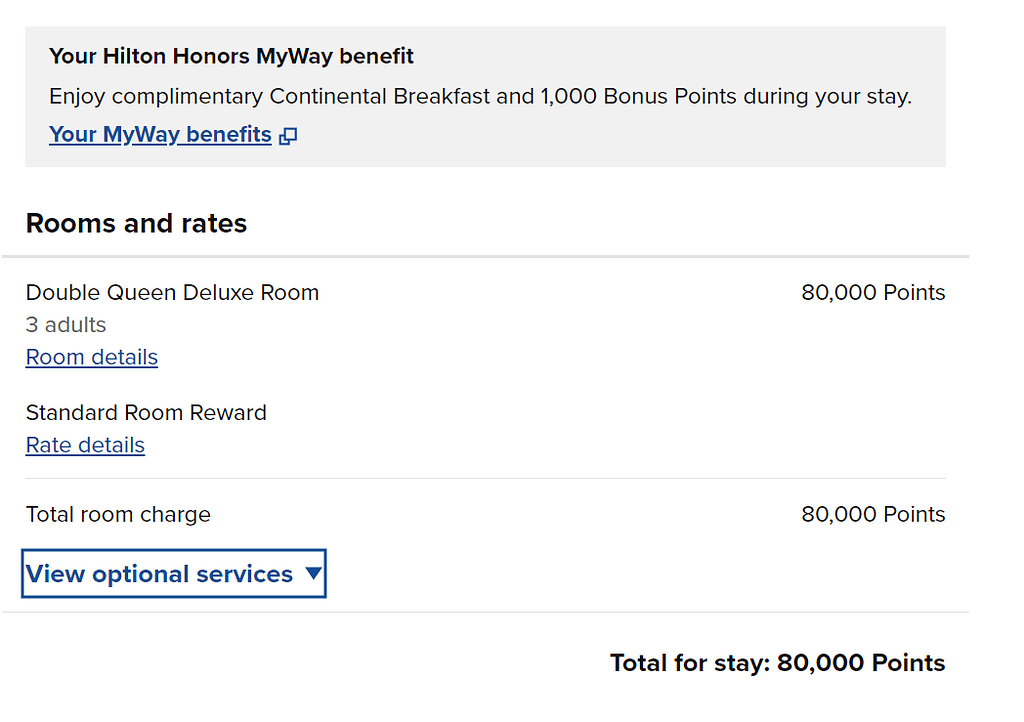 Hilton Free night 预订 酒店常旅客 美卡论坛