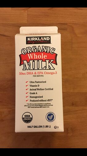 costco organic milk