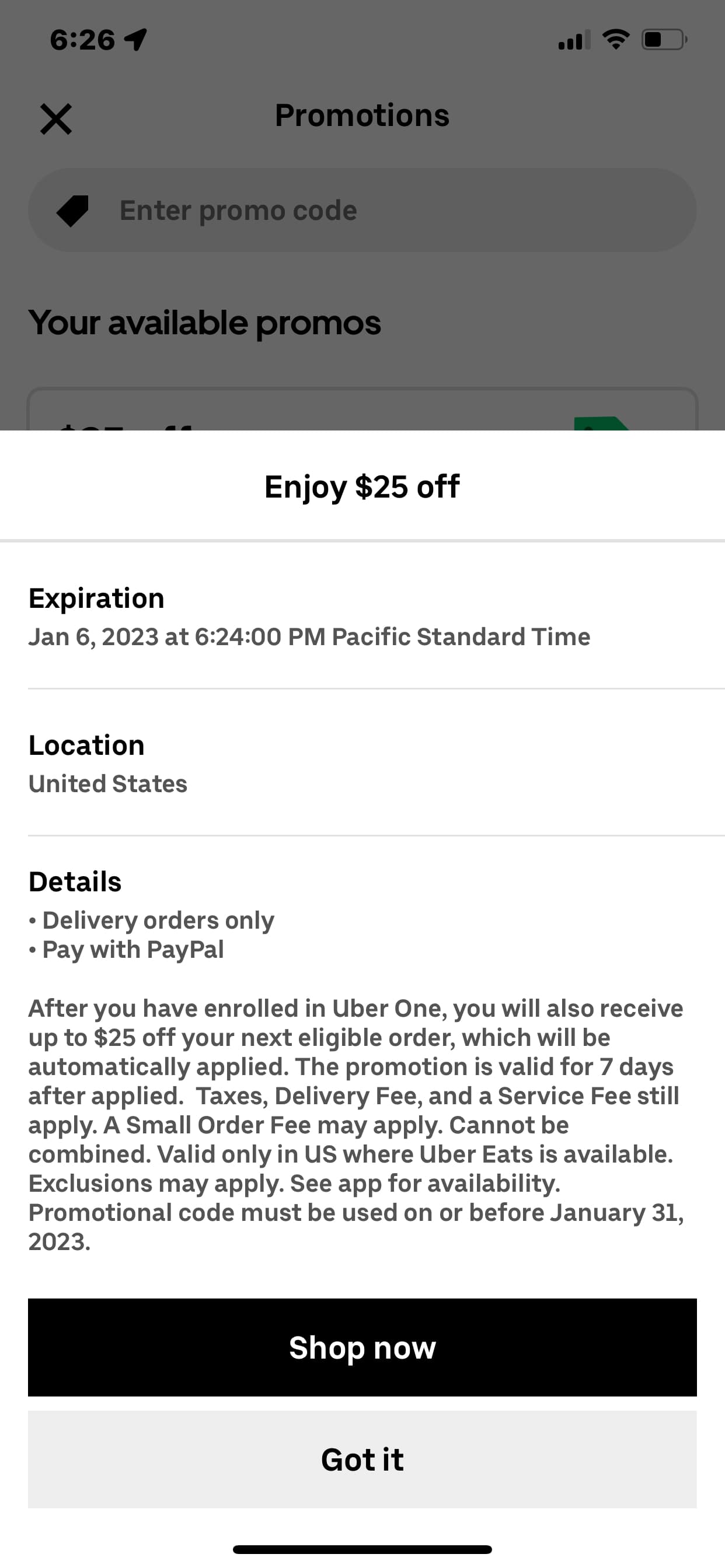 Postmates Promo Code - eajm47a