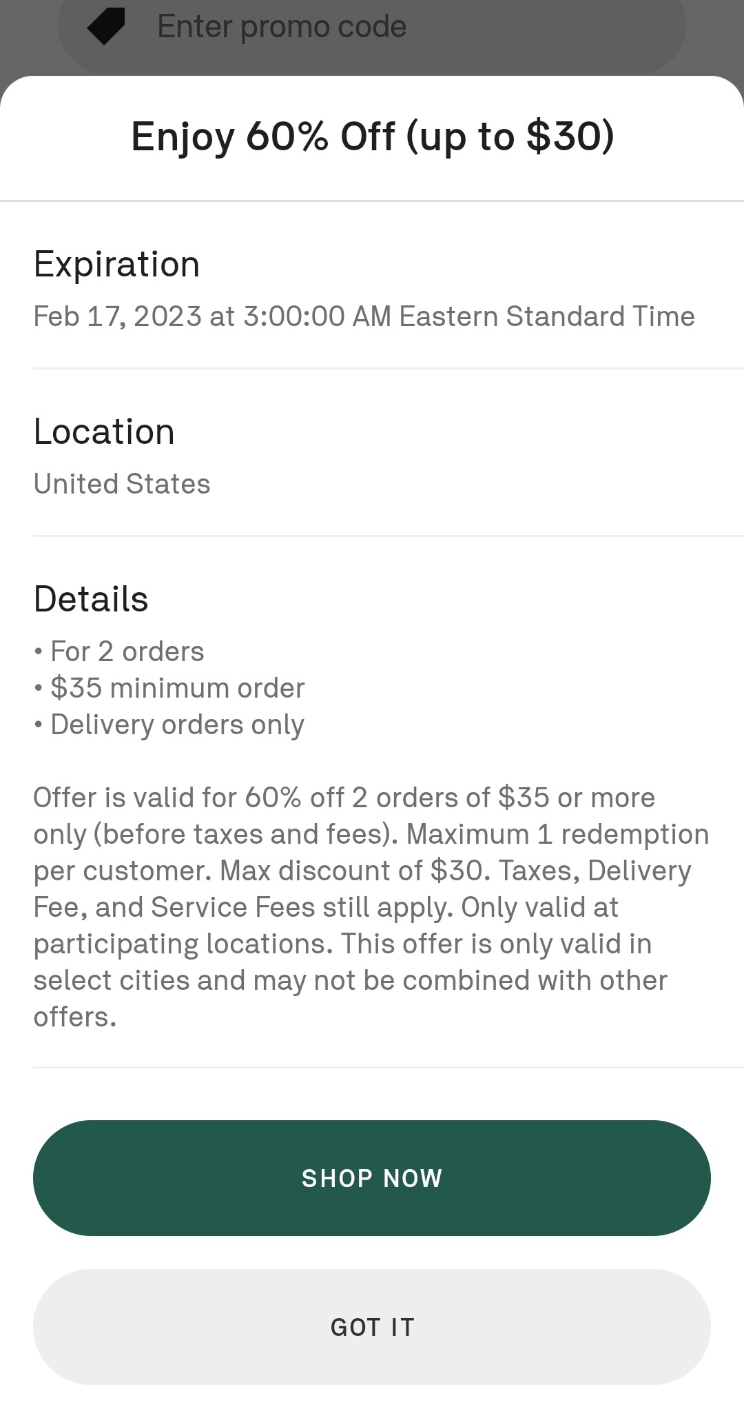 UberEATs/Postmates Coupon Codes 第 60 页 购物折扣 美卡论坛